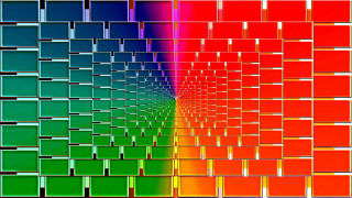 Rainbow wall squares rectangles bridget - the middle of it free wallpaper