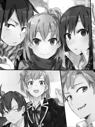 Anime girls expressions hair styles - looking free wallpaper for mobile