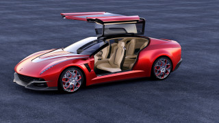 Red sports car doors open 6 - its door free wallpaper