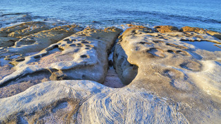 Rock formation water ice shore - the shore of a beach free wallpaper
