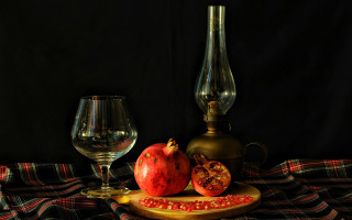 Wine pomegranate stilllife photorealistic plaids - photorealistic imagery free wallpaper
