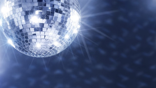 Disco ball lights darkblue stars - the middle free wallpaper for desktop