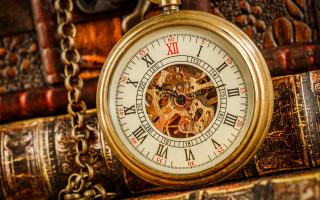 Gold pocket watch steampunk gears - steampunk free wallpaper
