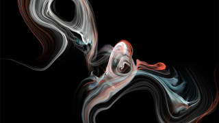 Black white red swirl smoke - an abstract sculpture free wallpaper for desktop