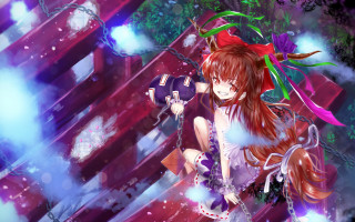 Anime girl red hair holography - madhouse free wallpaper for desktop