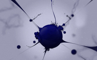 Blue objects balls dots 3d - a blue object free wallpaper