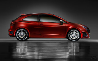 Red car dark room reflective - a reflection of the car free wallpaper