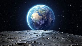 Earth moon view space astronaut - alan bean free wallpaper