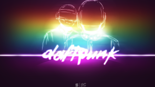Neon text effect people rainbow - synthwave free wallpaper for desktop