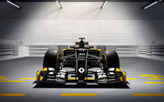 Yellow black race car garage - free textures wallpaper