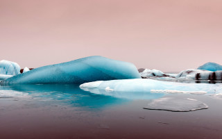 Iceberg lake mountains ice rocks - top of a lake free wallpaper