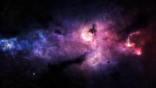 Colorful space stars black hole 2 - a colorful space free wallpaper