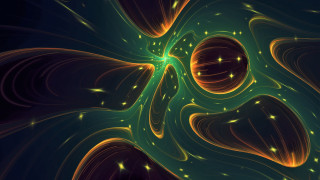 Green yellow flower space fractals - a green center free wallpaper for desktop