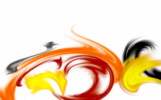 Bird fire orange torch abstract - a painting of a bird free wallpaper