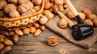 Basket nuts wooden spoon food 2 - a wooden spoon free wallpaper for desktop