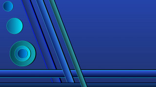 Blue design circles lines vaporwave - a blue border free wallpaper for desktop