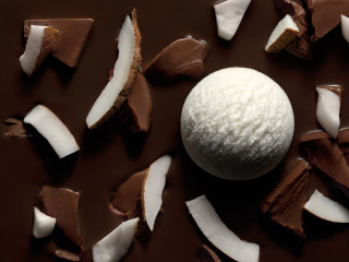 Chocolate dessert white chocolate bite - decadent free wallpaper for desktop