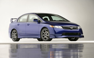 Blue honda civic black rim - this picture free wallpaper