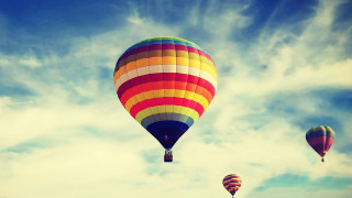 Hot air balloons blue sky 5 - hot air balloon free wallpaper for desktop