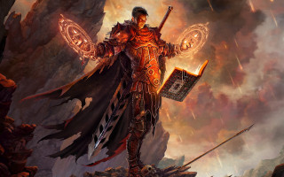 Armor sword shield fantasy sunset - a man in armor holding free wallpaper