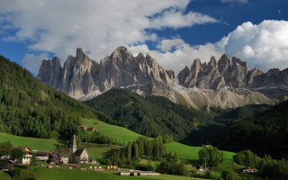 Mountain hill forest river house - coppo di marcovaldo free wallpaper for desktop