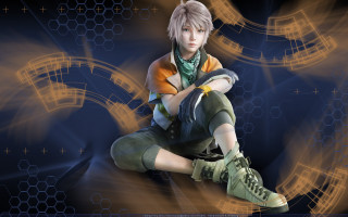 Boy sitting ground legs crossed - final free wallpaper