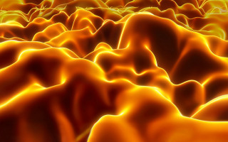 Rock lava orange fire sparks - subsurface free wallpaper