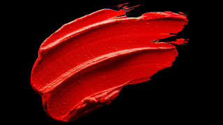 Red lipstick smudge abstract black - abstract brush stroke free wallpaper for desktop