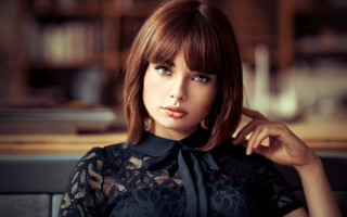 Elina karimova restaurant portrait cosplay - american barbizon school free wallpaper