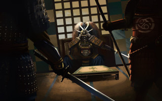 Samurai man swords screen baioken - a screen free wallpaper