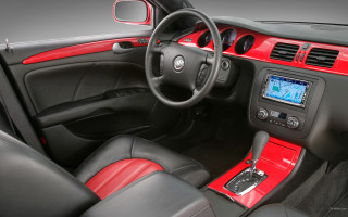 Car dashboard red black leather - interior free wallpaper