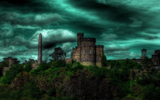 Castle hill cloudy sky tower - alexander johnston free wallpaper