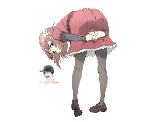 Girl pink dress dog black - a black hat free wallpaper