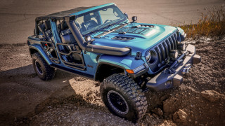 Blue jeep dirt road grass - a dirt road next free wallpaper
