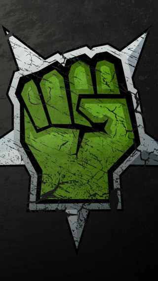 Green fist black background white - altichiero free wallpaper for mobile