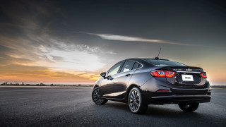 Car sunset beach clouds road - the sun setting behind free wallpaper
