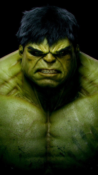 Man green face black hair 2 - a green face free wallpaper