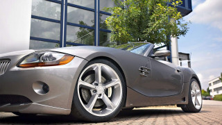 Silver sports car building tree - adam szentpétery free wallpaper for desktop