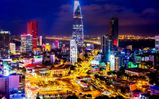 Tokyo night cityscape bridge skyscraper - dong yuan free wallpaper for desktop