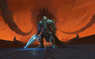 Man demon sword armor battle - huge free wallpaper