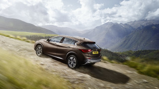 Brown car dirt road mountains - a brown car free wallpaper for desktop