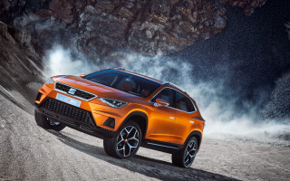 Bright orange suv dirt road - aquirax uno free wallpaper