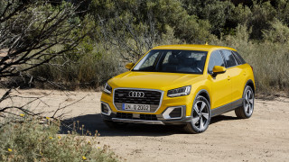 Yellow suv dirt road forest - 8k photorealistic free wallpaper