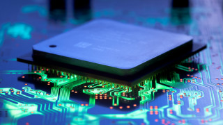 Processor chip circuit board lights - free technology wallpaper for desktop