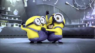 Minions hugging despicable me scene 2 - despicable free wallpaper