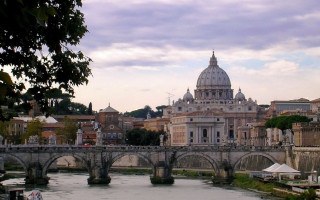 Bridge river building boat skyline - cagnaccio di san pietro free wallpaper for desktop