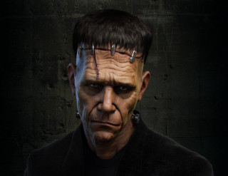 Creepy man black jacket eddie - realistic character concept free wallpaper