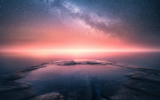 Night sky stars island mystical - star above free wallpaper for desktop