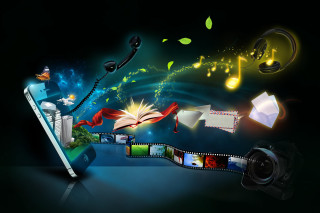 Cell phone book camera movie - behance hd free wallpaper