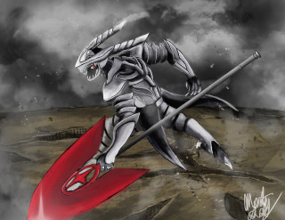 Knight red surfboard water spear - a spear free wallpaper for desktop